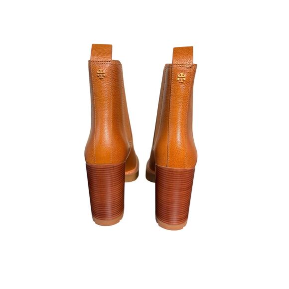 Tory Burch NIB Carson 70mm Lug Sole Boot in Toasted Caramel Size 9.5 - Picture 7 of 14